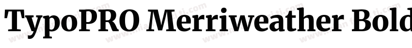 TypoPRO Merriweather Bold字体转换